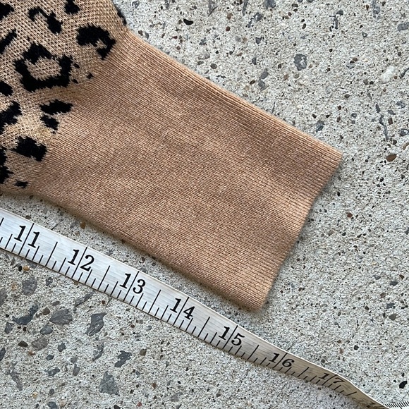 J. Crew V-Neck Leopard Print Relaxed Fit Cotton/Wool Cardigan Size XS - Picture 12 of 16